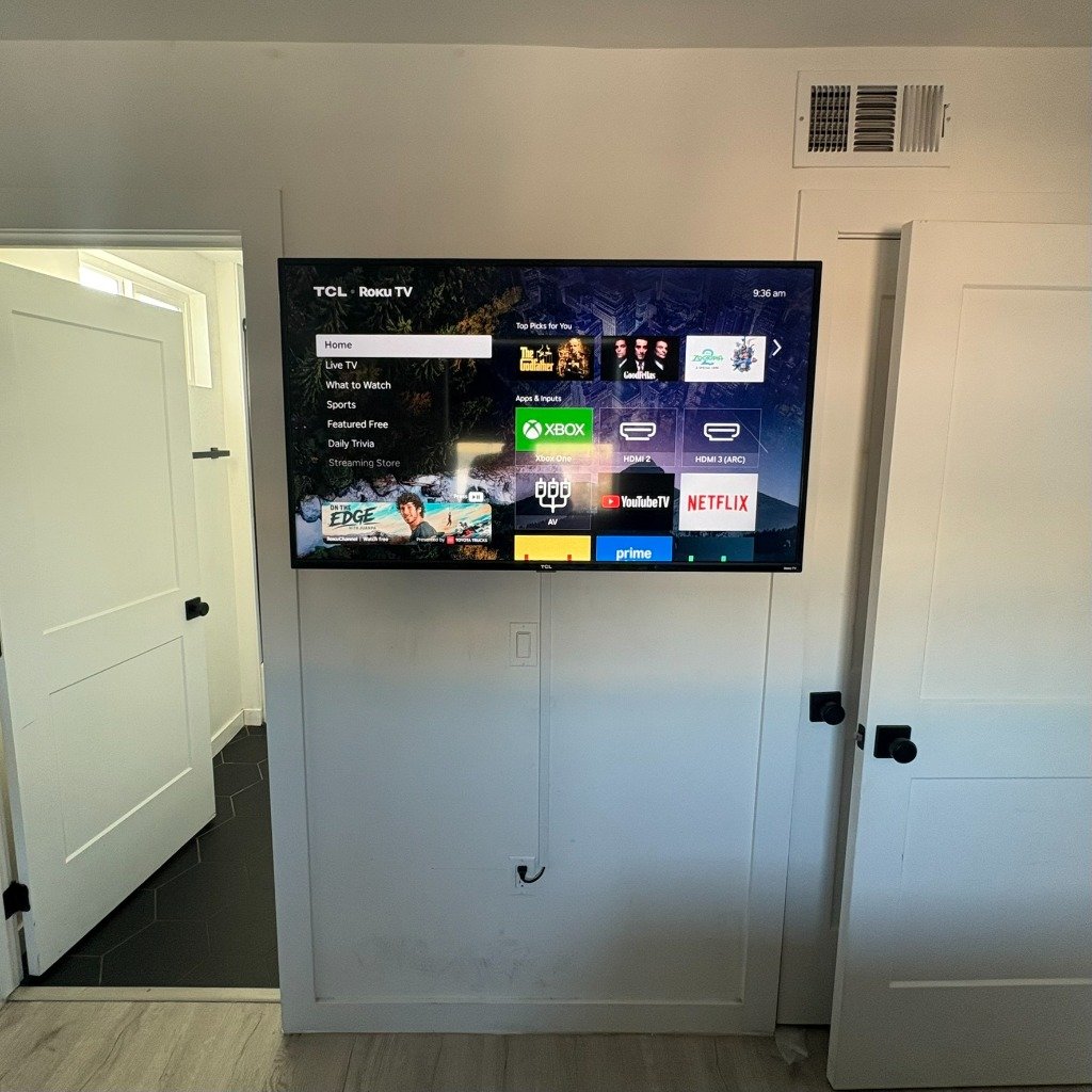 TV mounting job