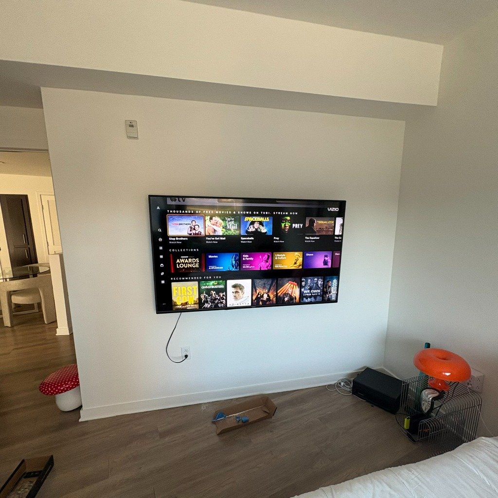 TV mounting job